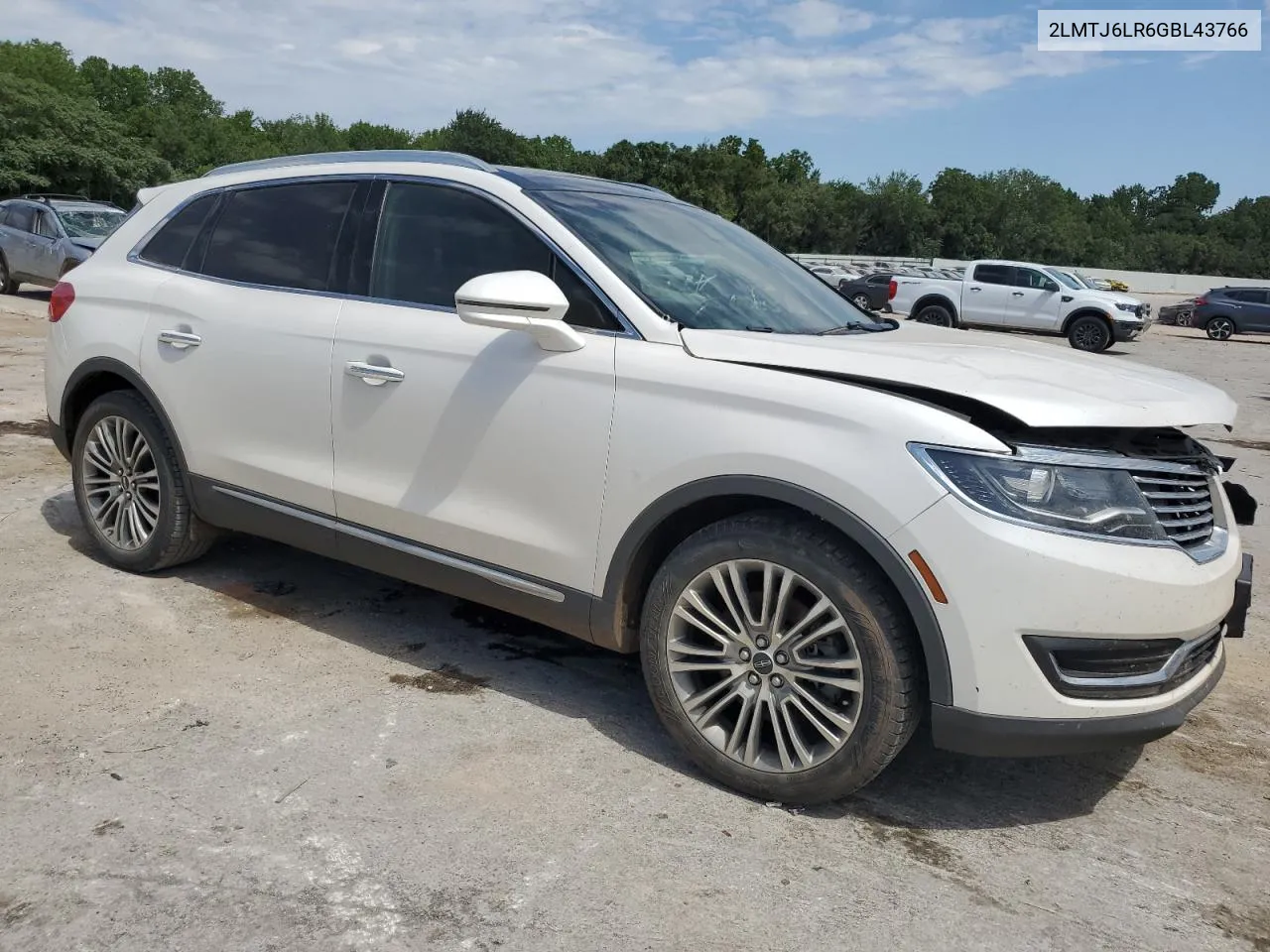 2016 Lincoln Mkx Reserve VIN: 2LMTJ6LR6GBL43766 Lot: 58282404