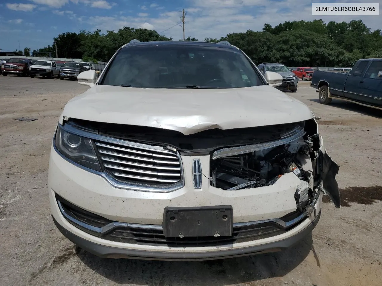 2016 Lincoln Mkx Reserve VIN: 2LMTJ6LR6GBL43766 Lot: 58282404