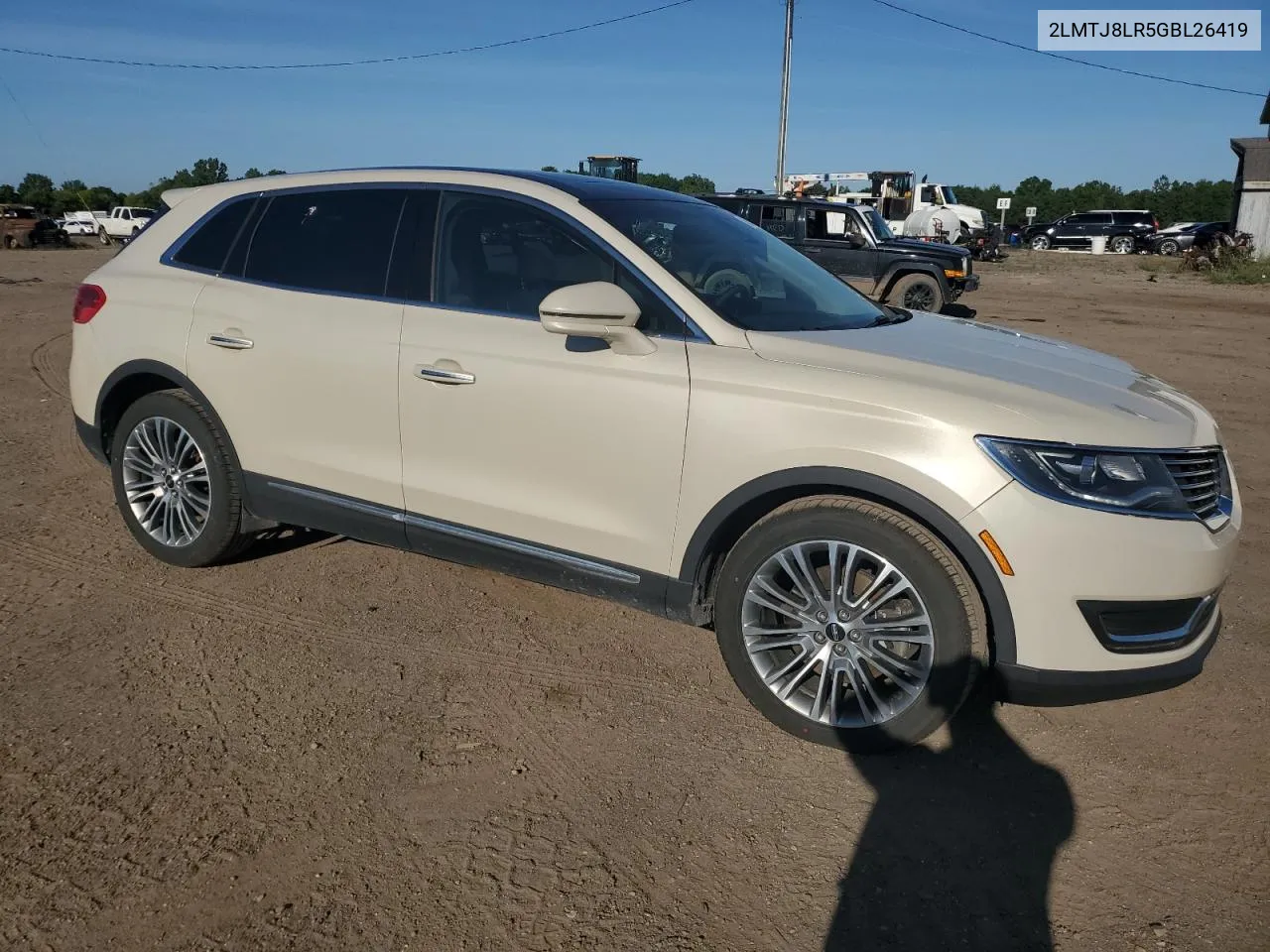 2016 Lincoln Mkx Reserve VIN: 2LMTJ8LR5GBL26419 Lot: 58312714