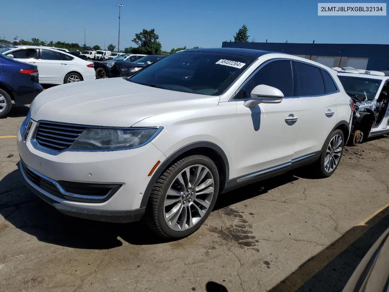 2016 Lincoln Mkx Reserve VIN: 2LMTJ8LPXGBL32134 Lot: 58402204