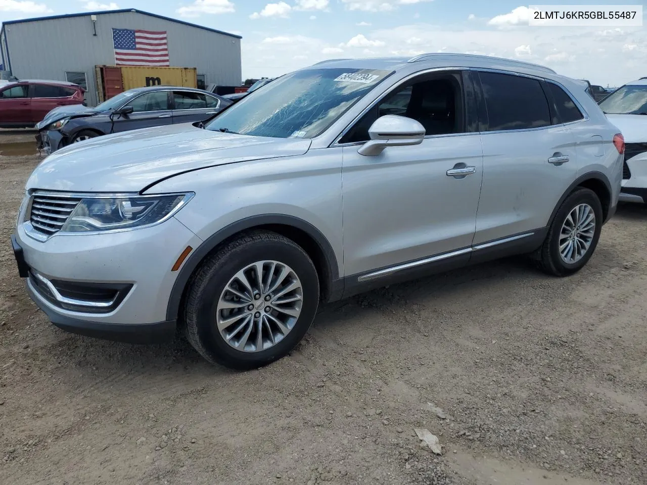 2016 Lincoln Mkx Select VIN: 2LMTJ6KR5GBL55487 Lot: 58402394