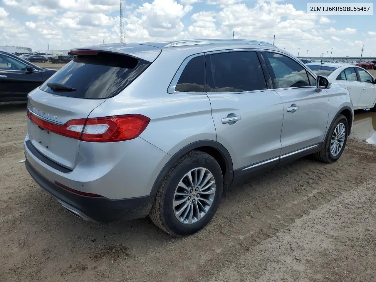 2016 Lincoln Mkx Select VIN: 2LMTJ6KR5GBL55487 Lot: 58402394