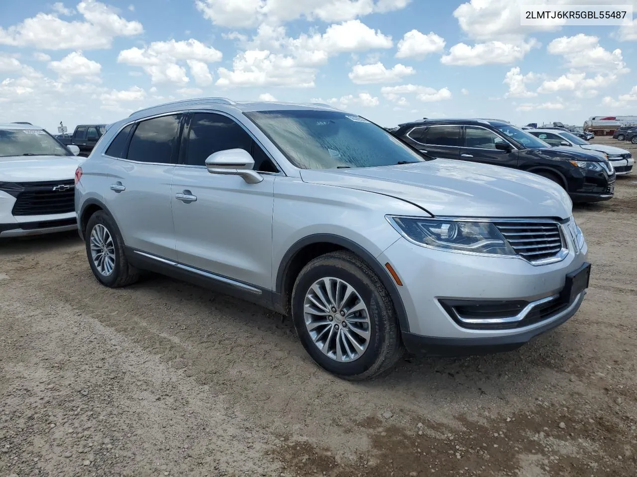 2LMTJ6KR5GBL55487 2016 Lincoln Mkx Select