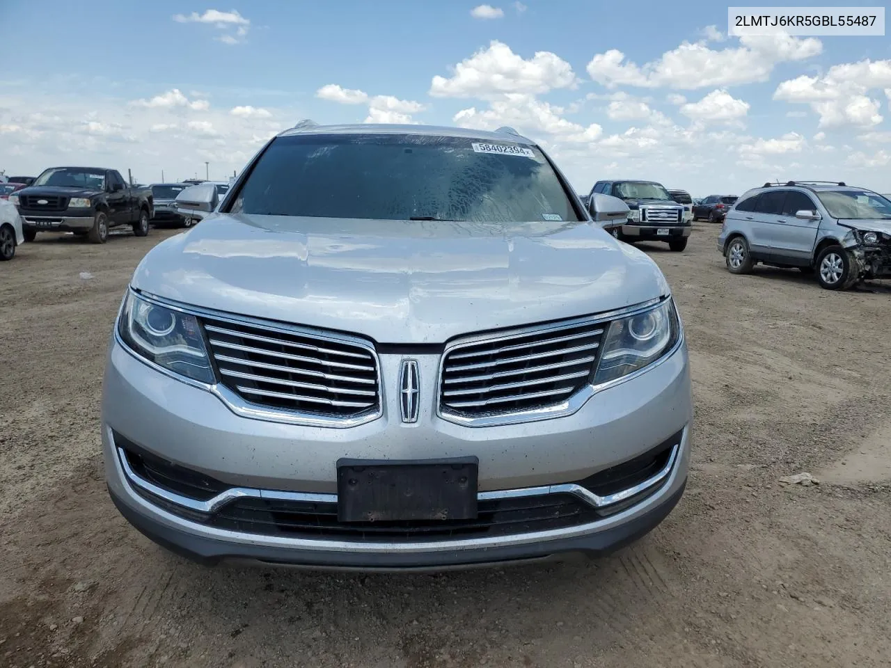 2016 Lincoln Mkx Select VIN: 2LMTJ6KR5GBL55487 Lot: 58402394