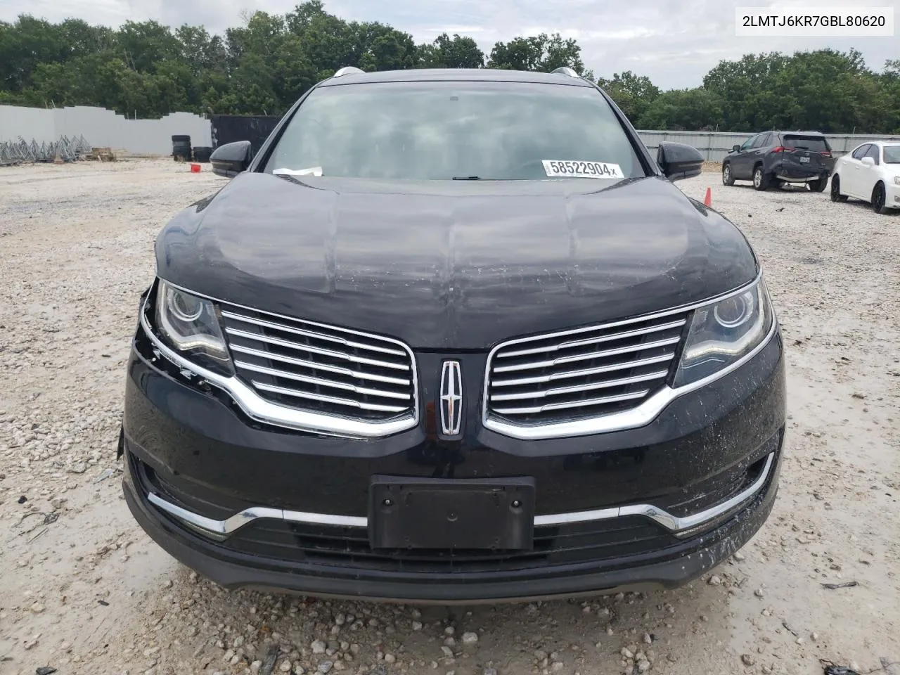 2016 Lincoln Mkx Select VIN: 2LMTJ6KR7GBL80620 Lot: 58522904