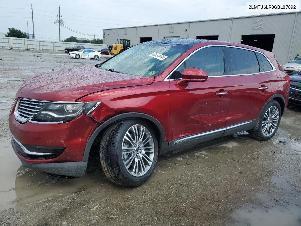 2LMTJ6LR0GBL87892 2016 Lincoln Mkx Reserve