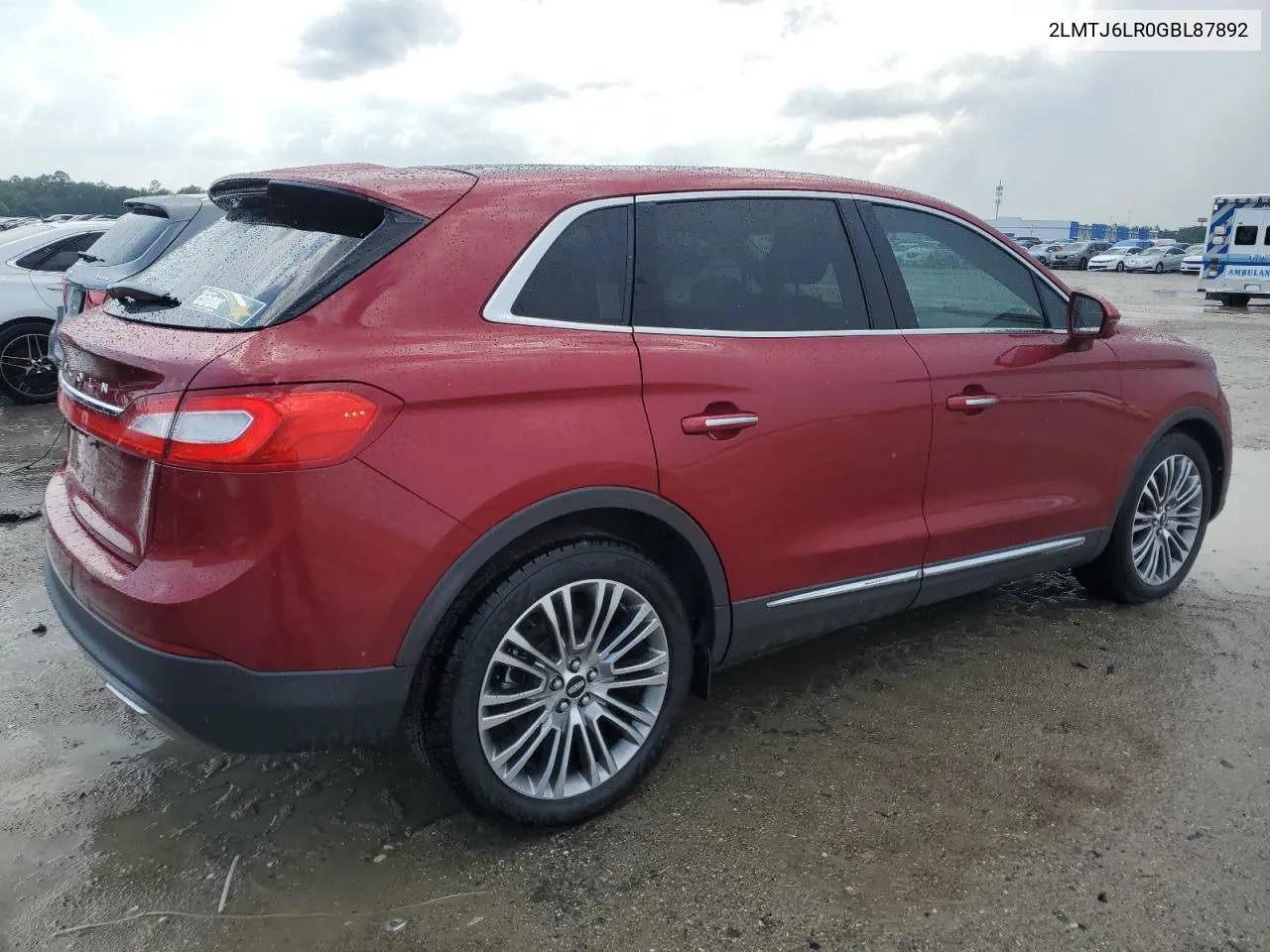 2LMTJ6LR0GBL87892 2016 Lincoln Mkx Reserve