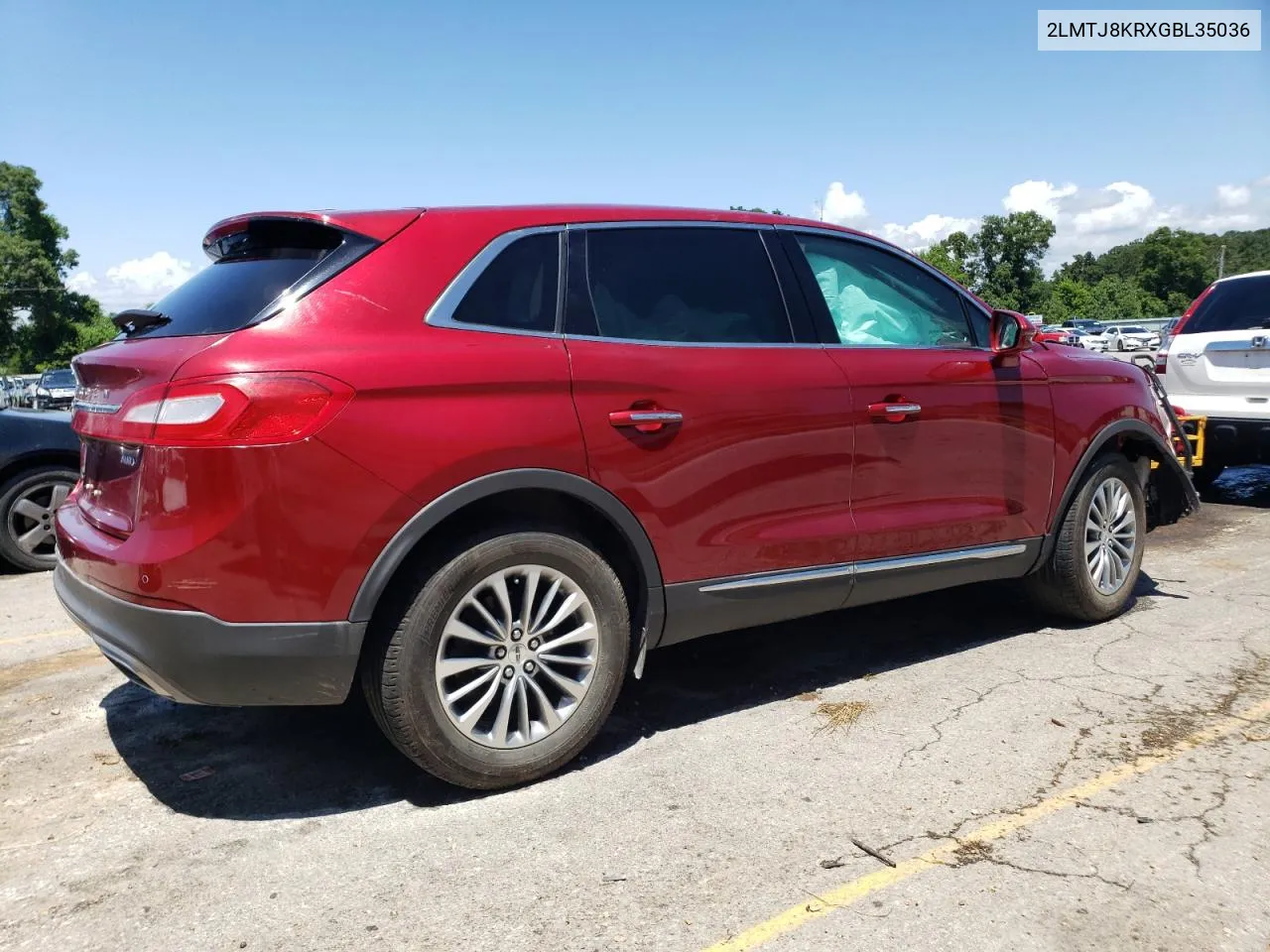 2016 Lincoln Mkx Select VIN: 2LMTJ8KRXGBL35036 Lot: 58856754