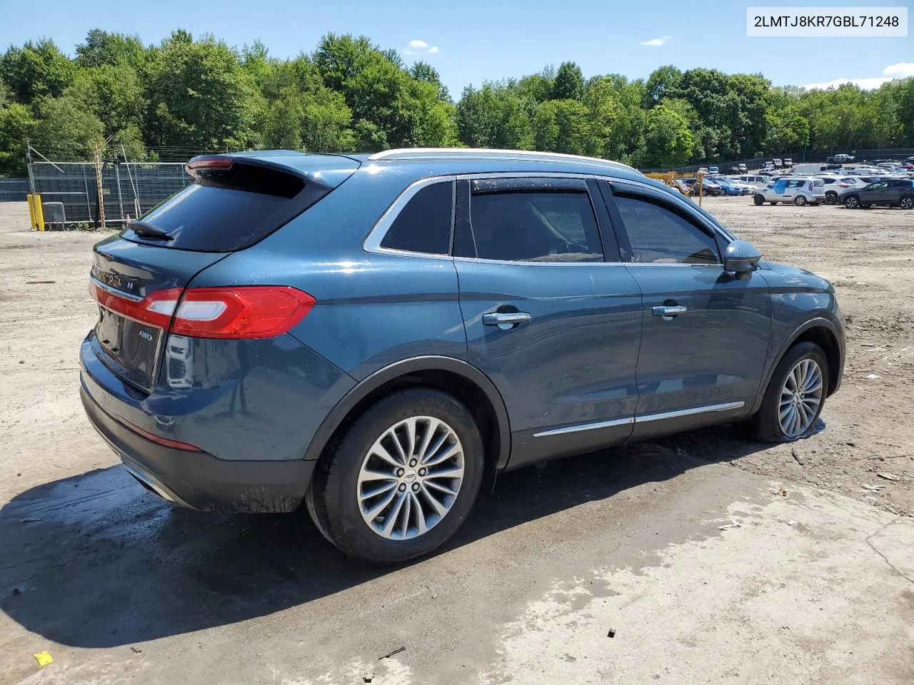 2016 Lincoln Mkx Select VIN: 2LMTJ8KR7GBL71248 Lot: 59268774