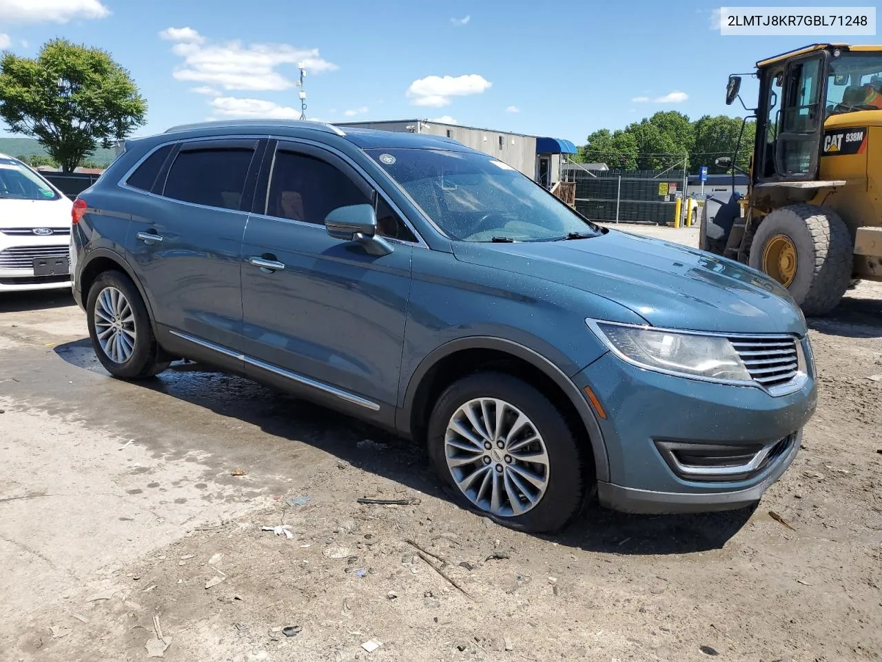 2LMTJ8KR7GBL71248 2016 Lincoln Mkx Select