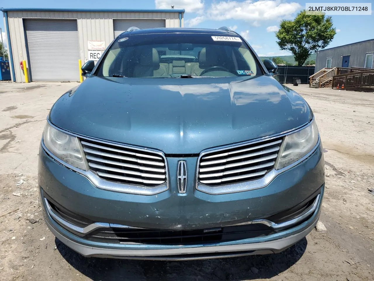 2LMTJ8KR7GBL71248 2016 Lincoln Mkx Select