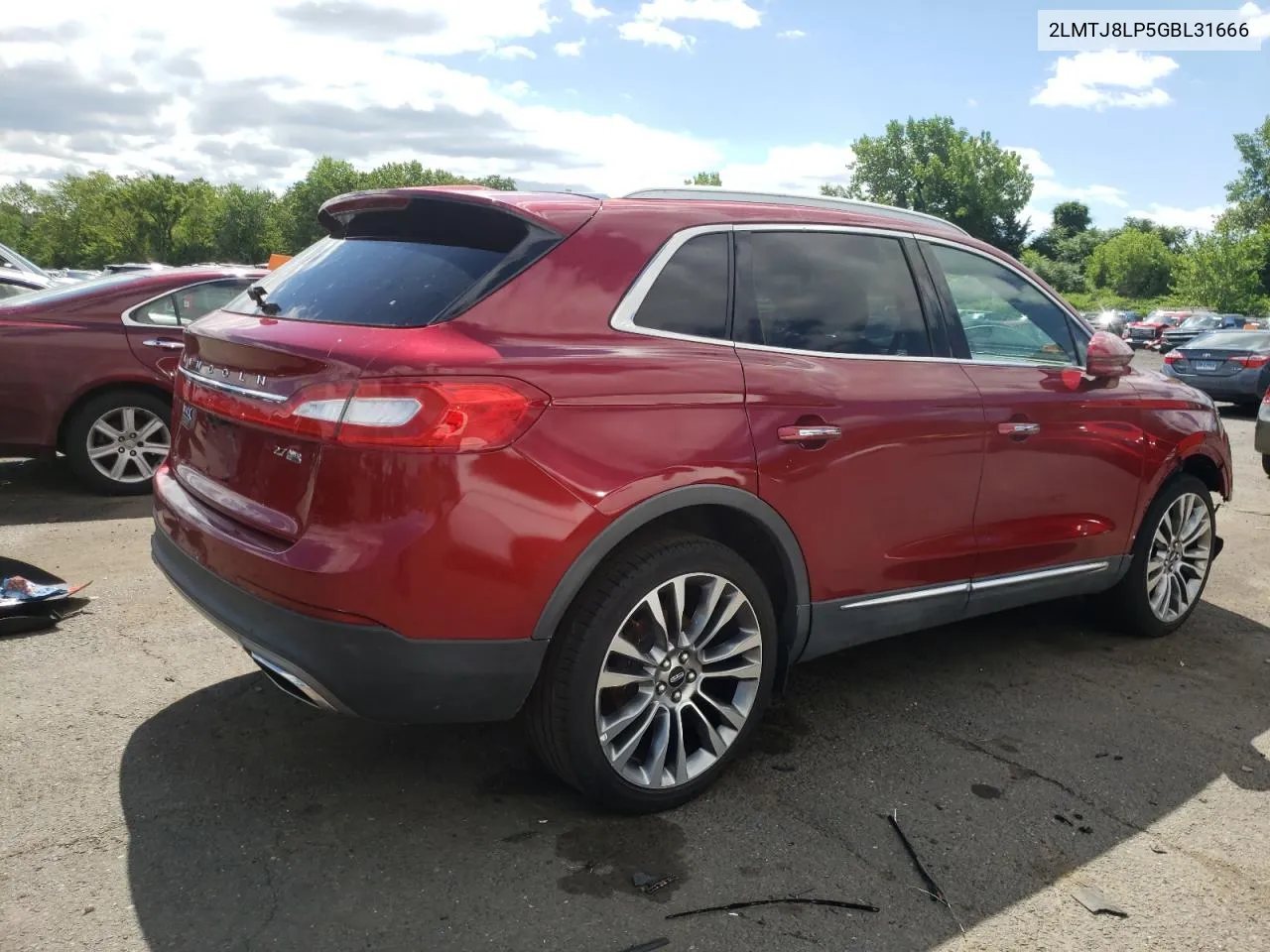 2LMTJ8LP5GBL31666 2016 Lincoln Mkx Reserve