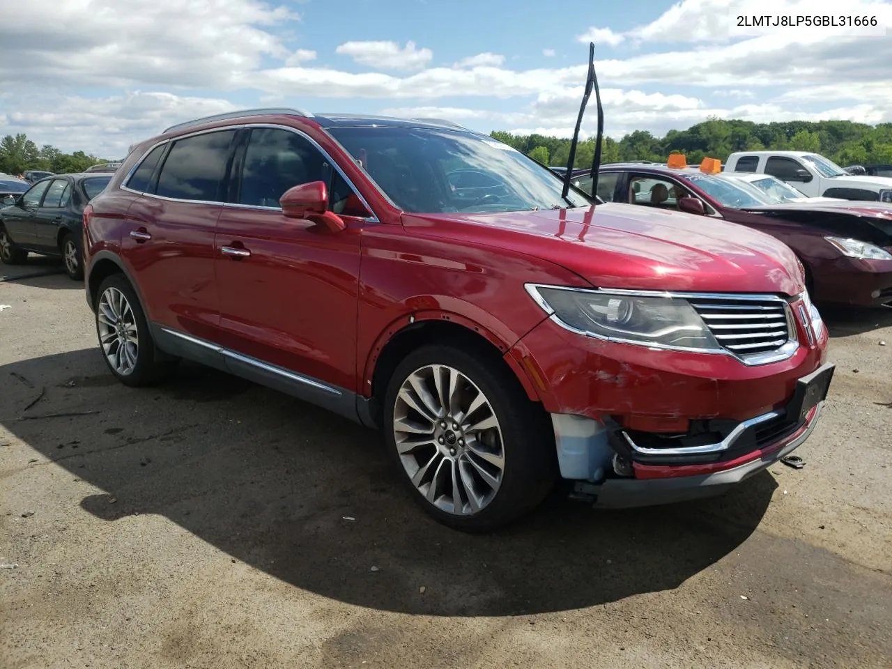 2016 Lincoln Mkx Reserve VIN: 2LMTJ8LP5GBL31666 Lot: 59606734