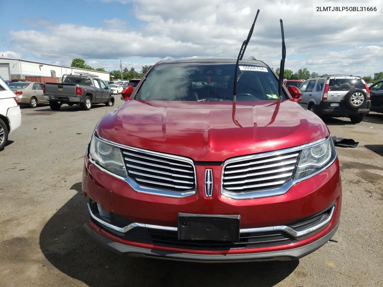 2016 Lincoln Mkx Reserve VIN: 2LMTJ8LP5GBL31666 Lot: 59606734