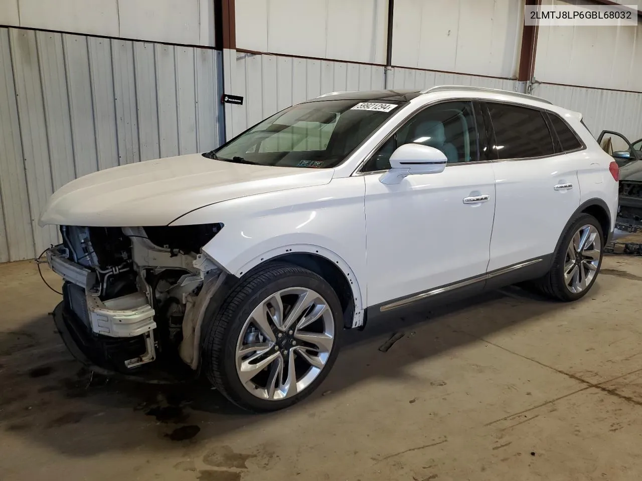 2LMTJ8LP6GBL68032 2016 Lincoln Mkx Reserve