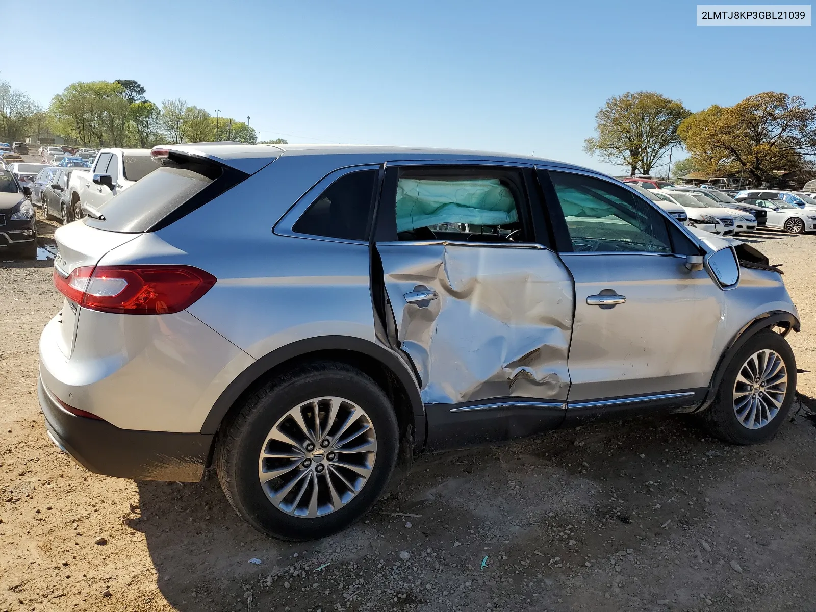 2LMTJ8KP3GBL21039 2016 Lincoln Mkx Select