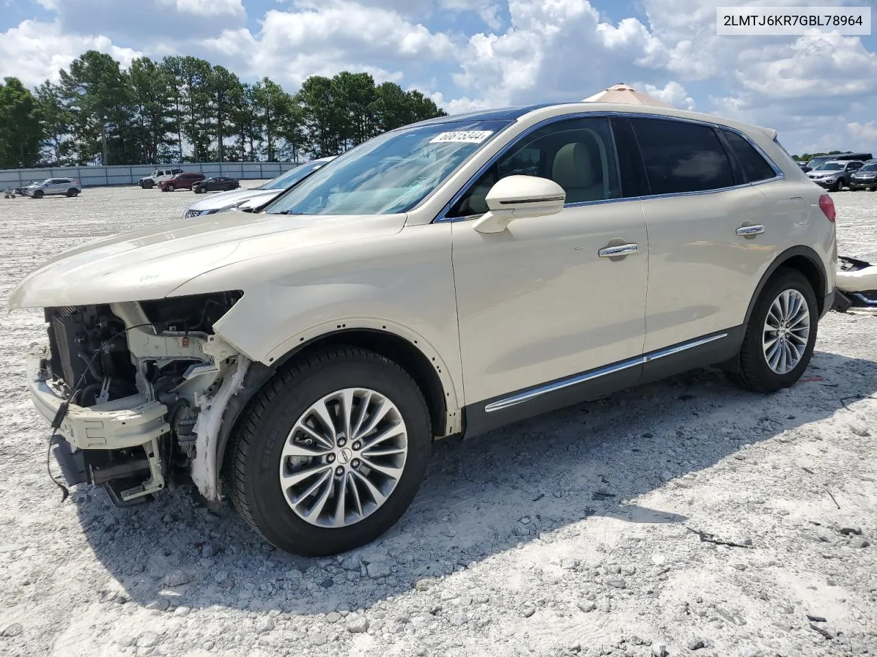 2LMTJ6KR7GBL78964 2016 Lincoln Mkx Select