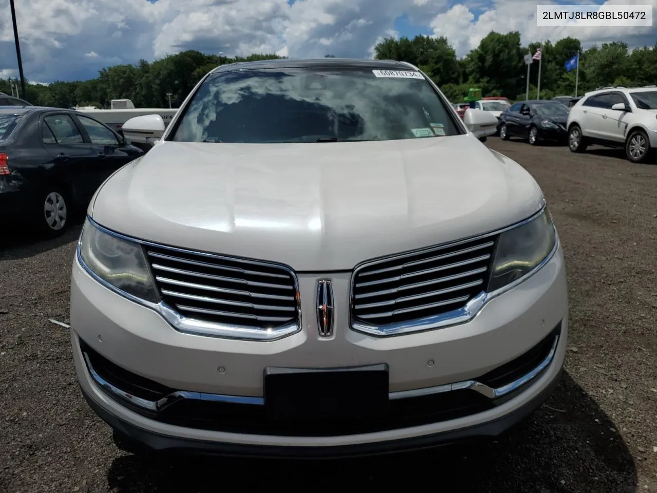 2LMTJ8LR8GBL50472 2016 Lincoln Mkx Reserve