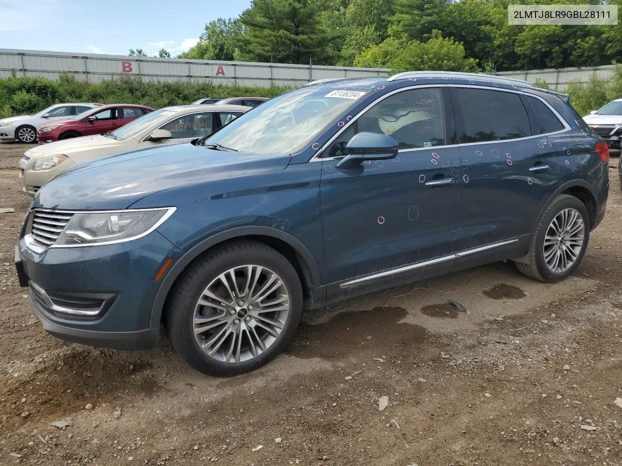 2016 Lincoln Mkx Reserve VIN: 2LMTJ8LR9GBL28111 Lot: 61136204