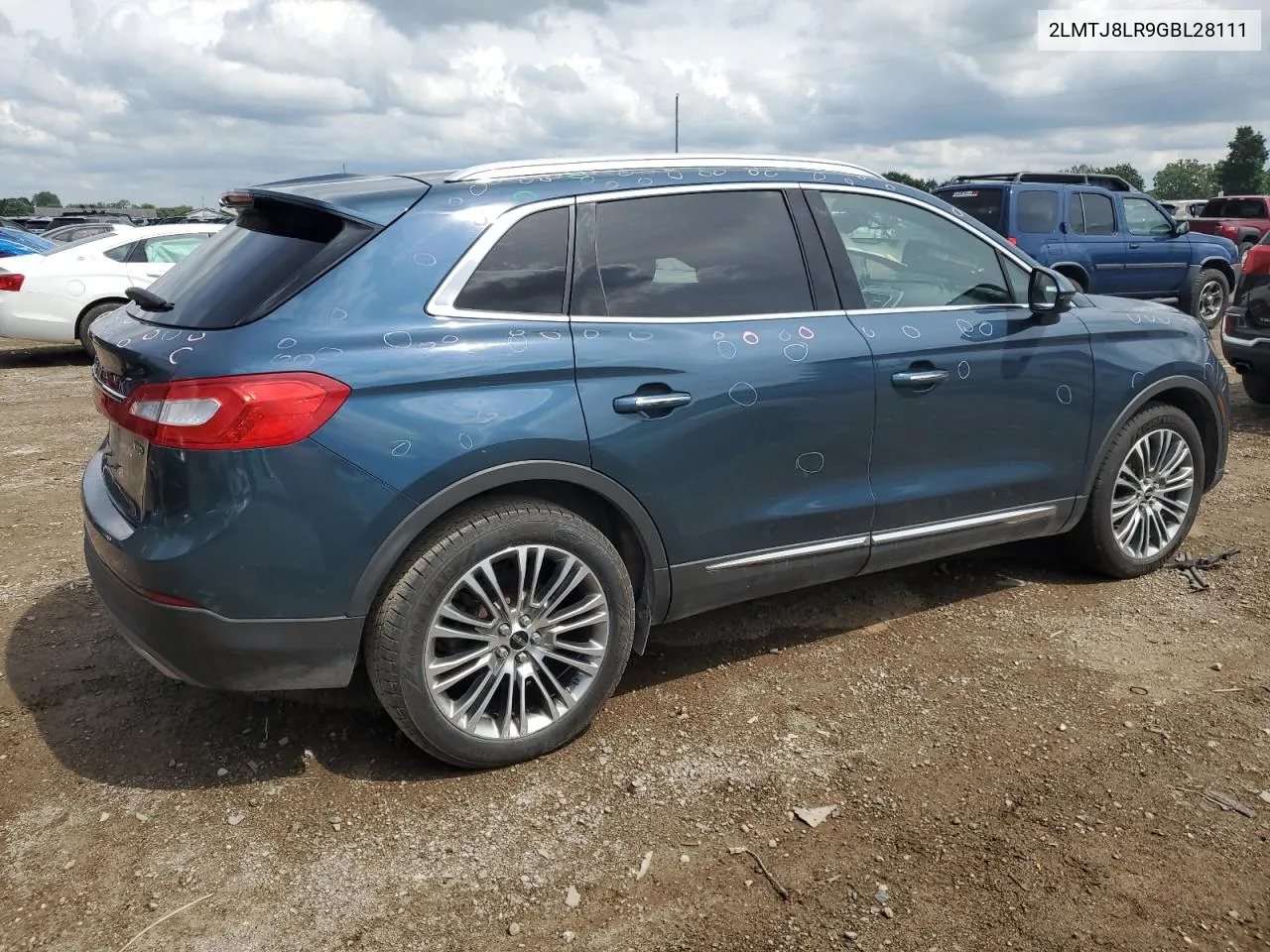 2016 Lincoln Mkx Reserve VIN: 2LMTJ8LR9GBL28111 Lot: 61136204