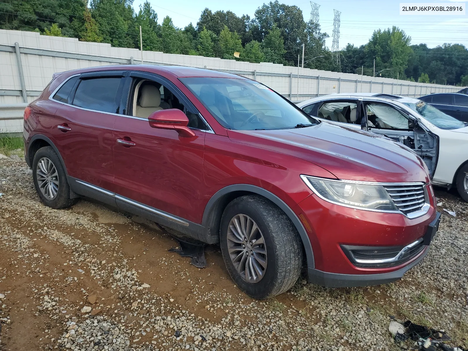 2LMPJ6KPXGBL28916 2016 Lincoln Mkx Select