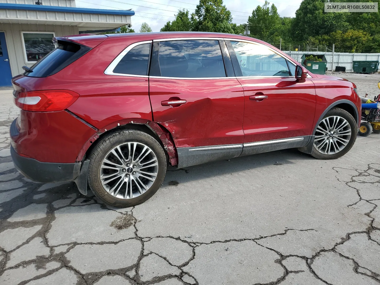 2016 Lincoln Mkx Reserve VIN: 2LMTJ8LR1GBL50832 Lot: 63784424