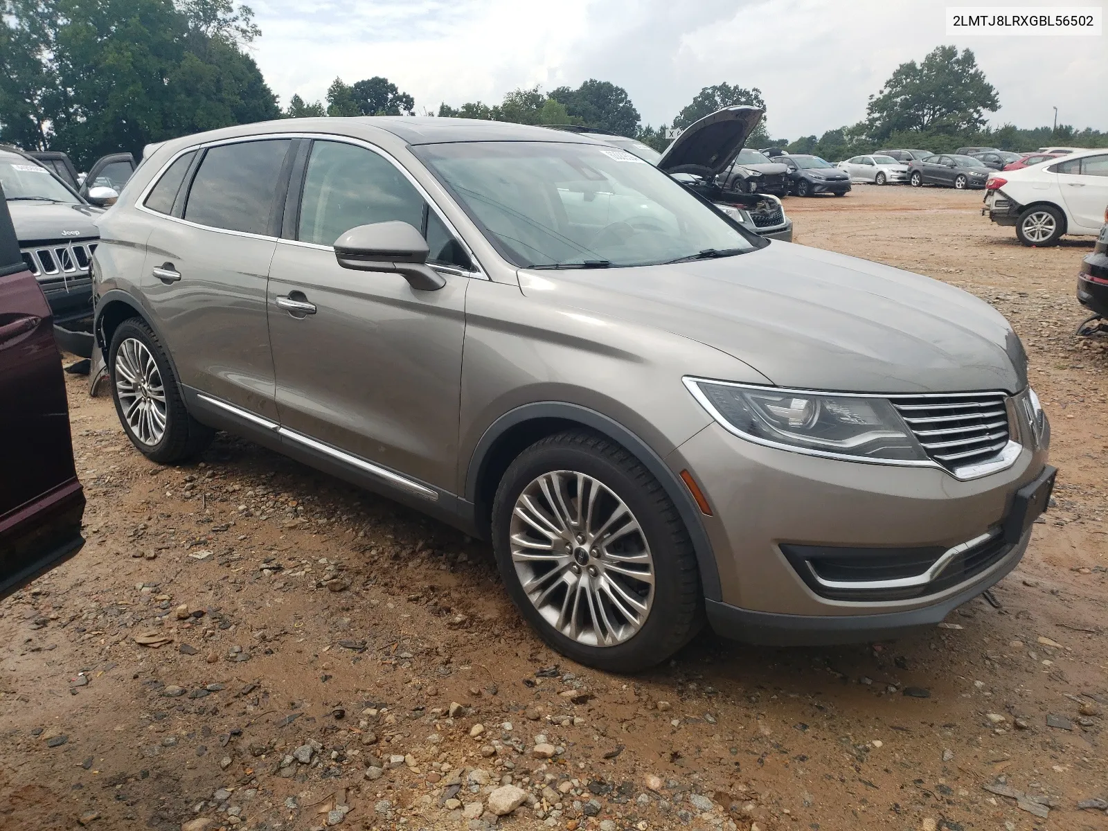 2016 Lincoln Mkx Reserve VIN: 2LMTJ8LRXGBL56502 Lot: 63889594