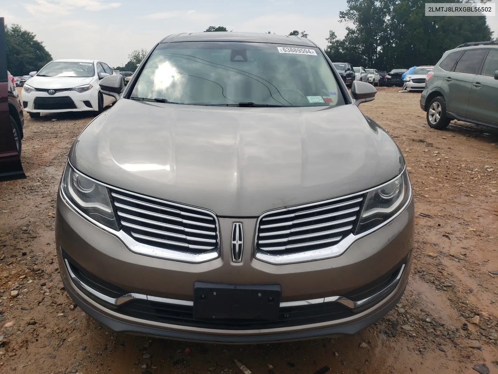 2016 Lincoln Mkx Reserve VIN: 2LMTJ8LRXGBL56502 Lot: 63889594