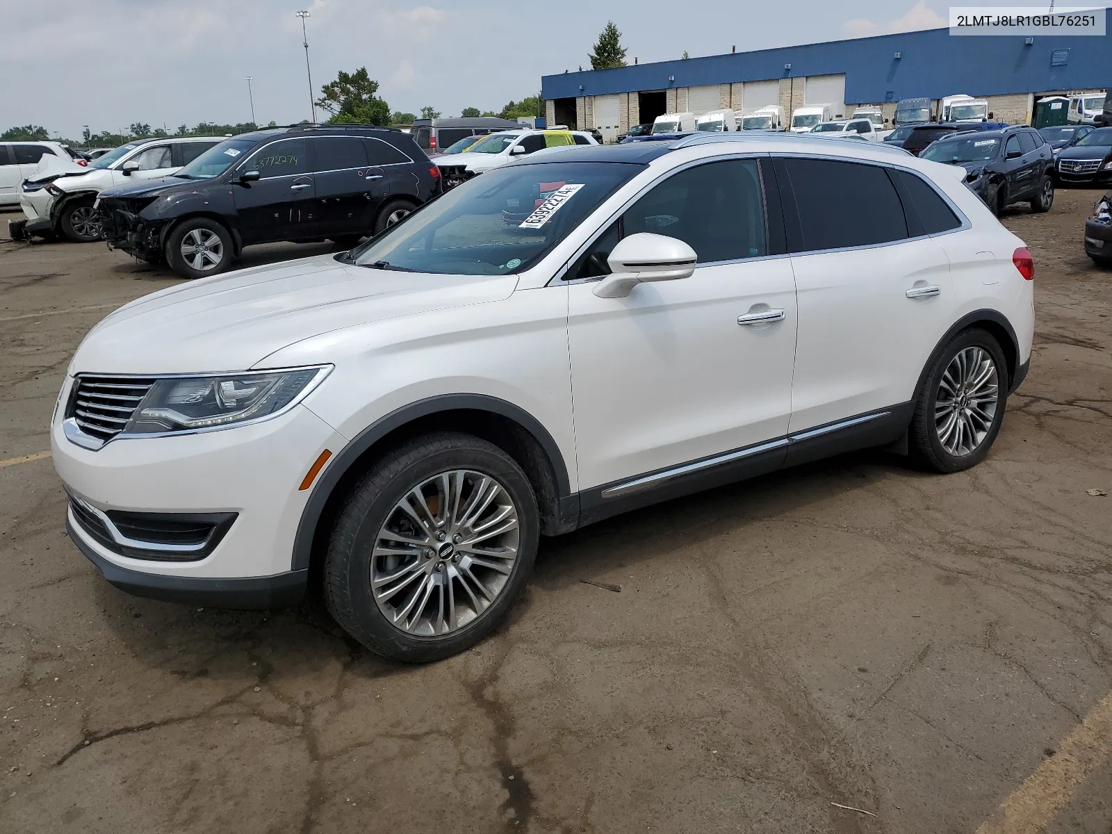 2LMTJ8LR1GBL76251 2016 Lincoln Mkx Reserve