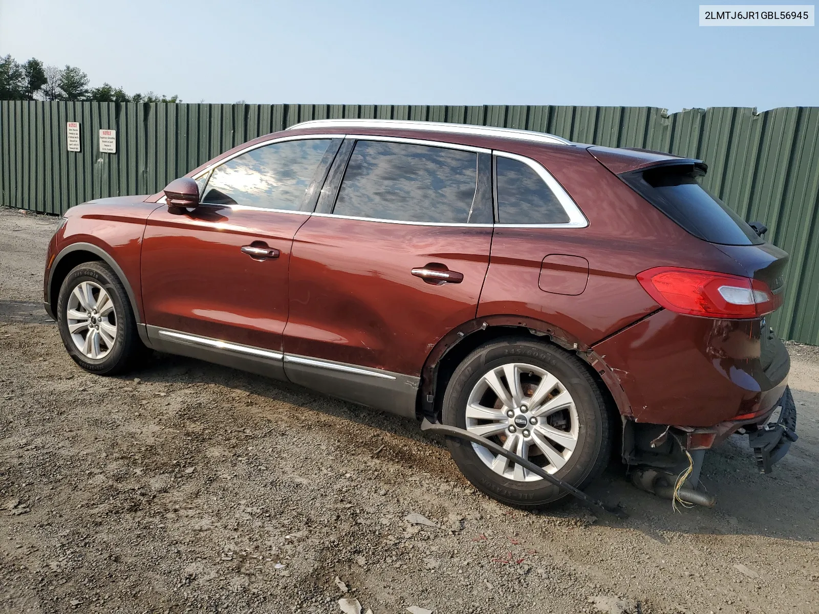 2LMTJ6JR1GBL56945 2016 Lincoln Mkx Premiere