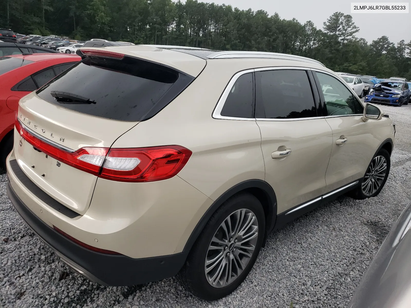 2LMPJ6LR7GBL55233 2016 Lincoln Mkx Reserve