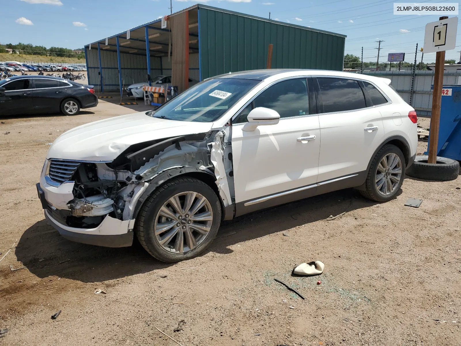 2016 Lincoln Mkx Reserve VIN: 2LMPJ8LP5GBL22600 Lot: 64984104