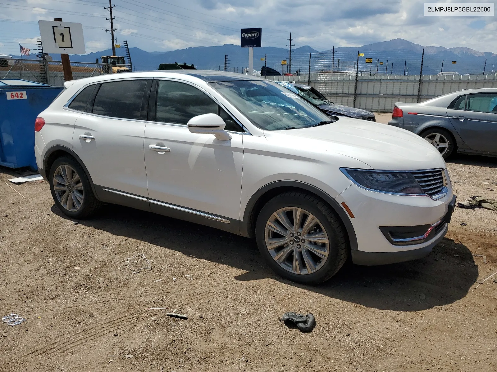 2016 Lincoln Mkx Reserve VIN: 2LMPJ8LP5GBL22600 Lot: 64984104