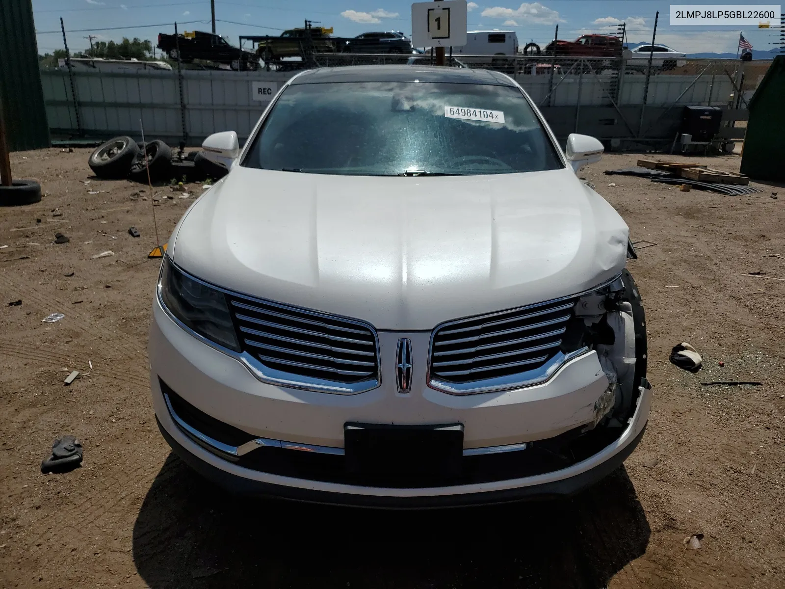 2LMPJ8LP5GBL22600 2016 Lincoln Mkx Reserve