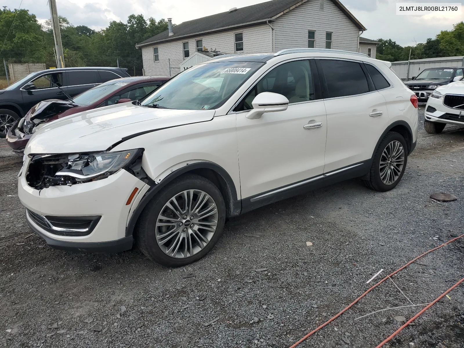 2016 Lincoln Mkx Reserve VIN: 2LMTJ8LR0GBL21760 Lot: 65808414