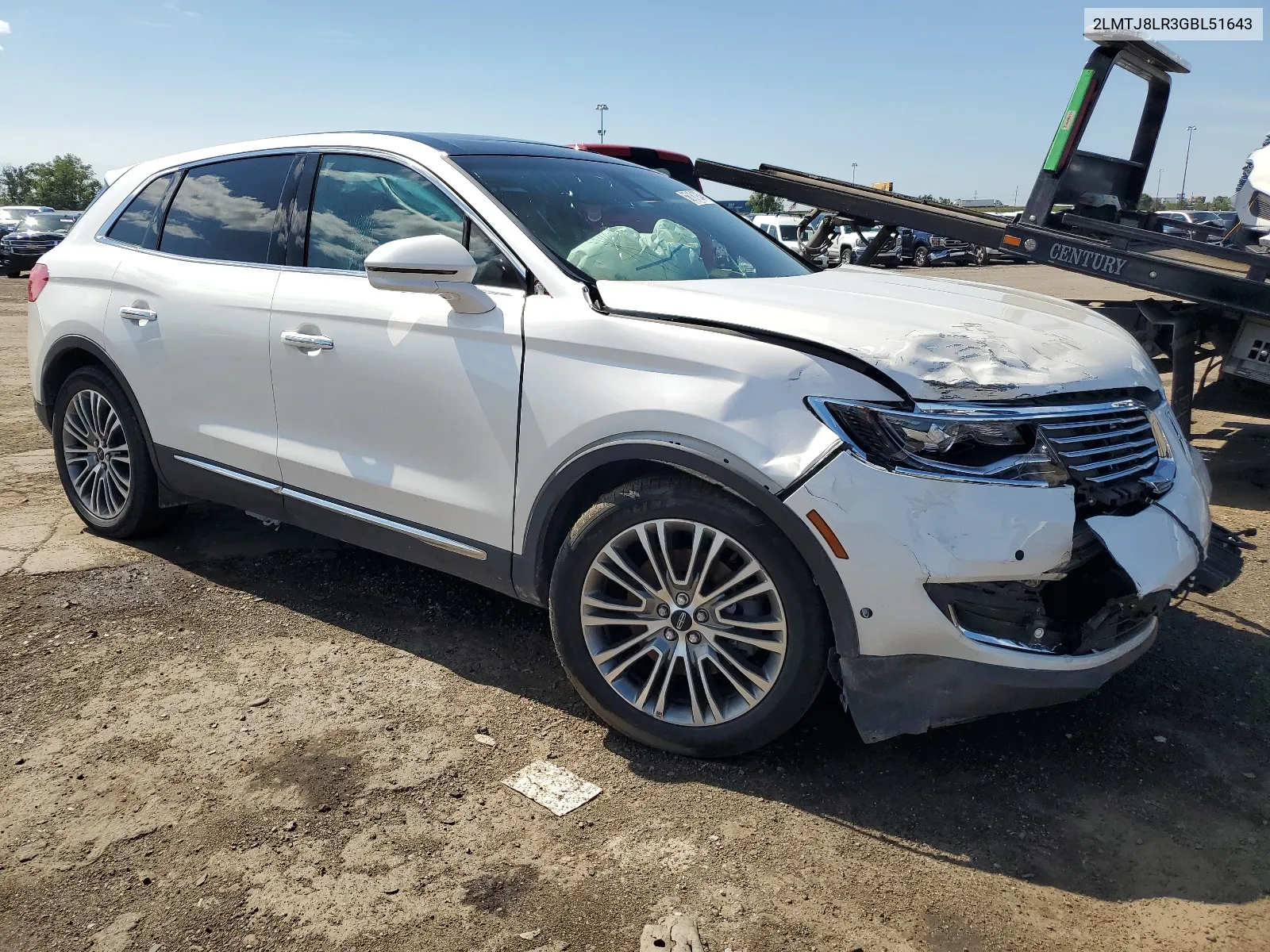 2016 Lincoln Mkx Reserve VIN: 2LMTJ8LR3GBL51643 Lot: 66161934