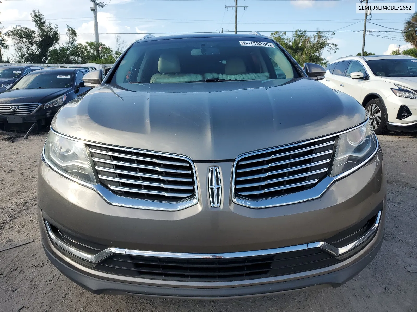 2016 Lincoln Mkx Reserve VIN: 2LMTJ6LR4GBL72652 Lot: 66713234