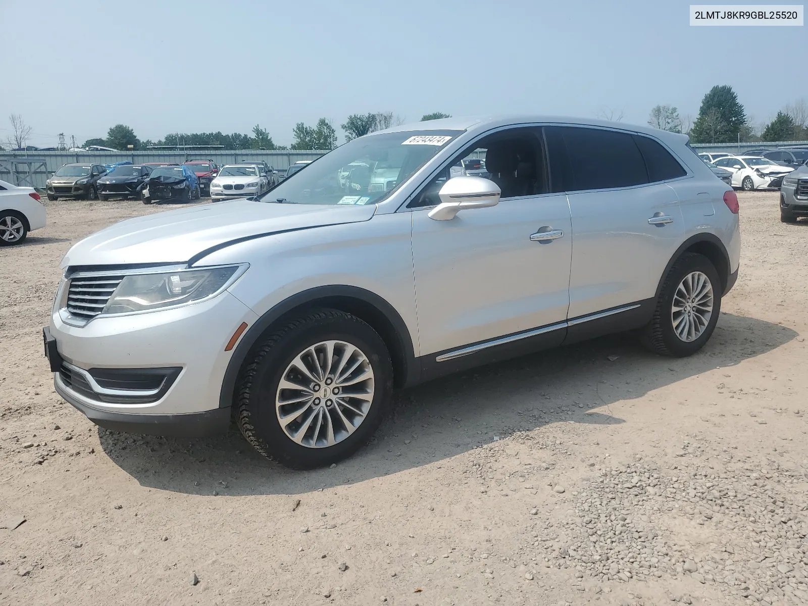 2016 Lincoln Mkx Select VIN: 2LMTJ8KR9GBL25520 Lot: 67243474