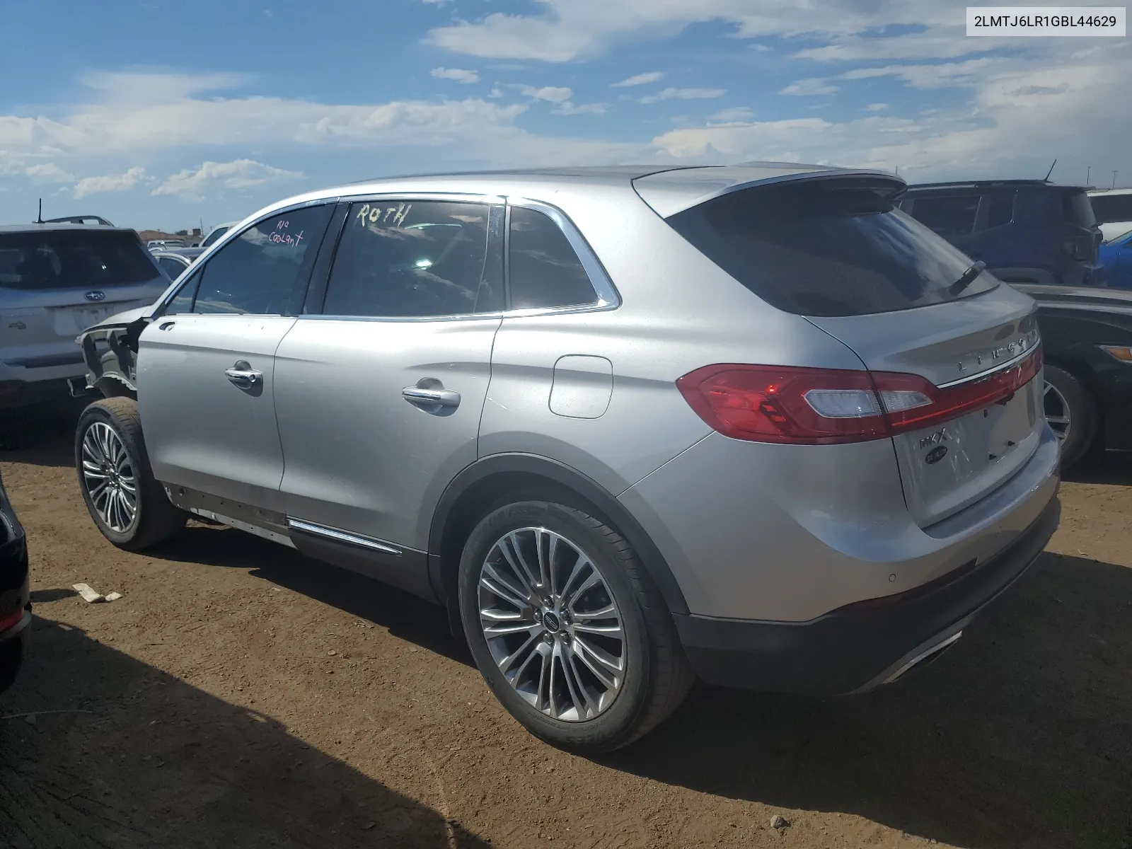 2LMTJ6LR1GBL44629 2016 Lincoln Mkx Reserve