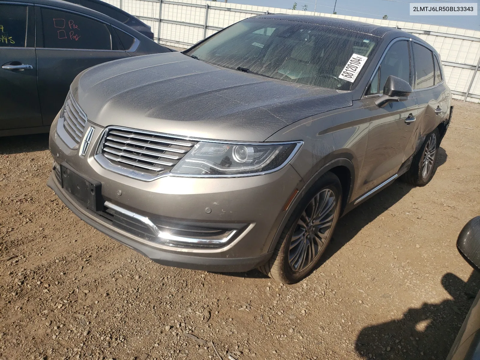 2016 Lincoln Mkx Reserve VIN: 2LMTJ6LR5GBL33343 Lot: 68120104