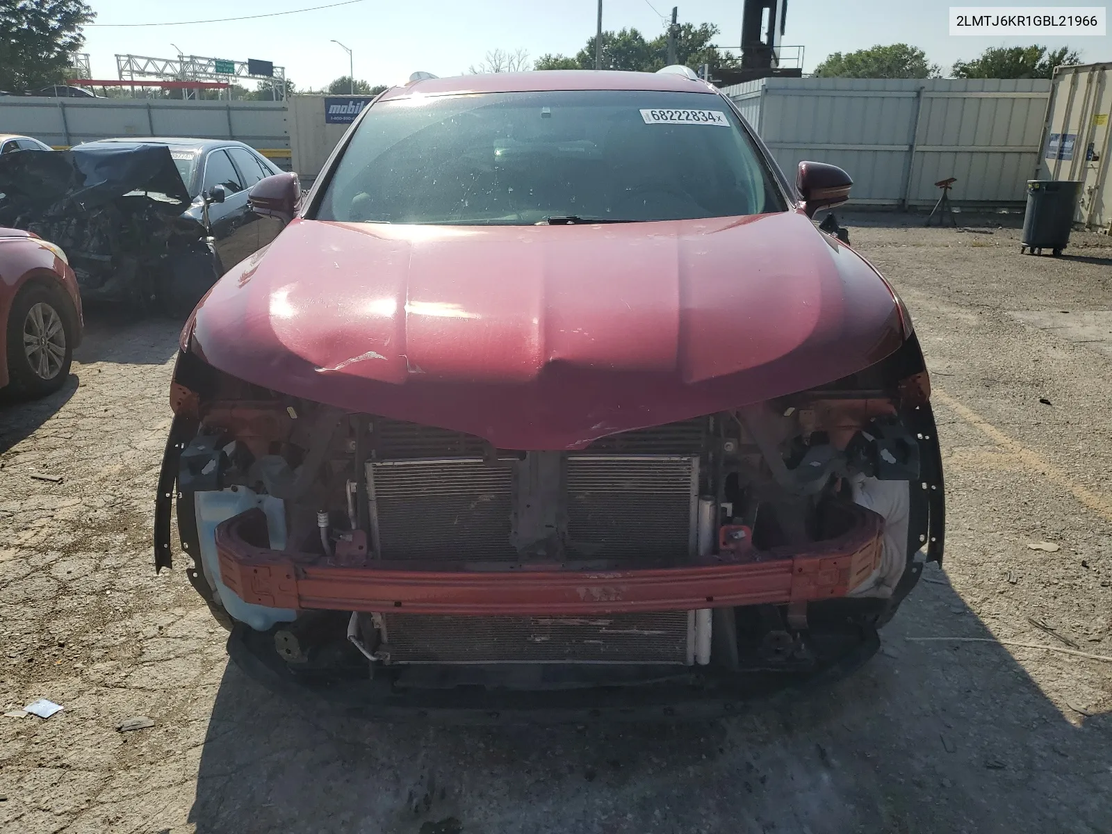 2LMTJ6KR1GBL21966 2016 Lincoln Mkx Select