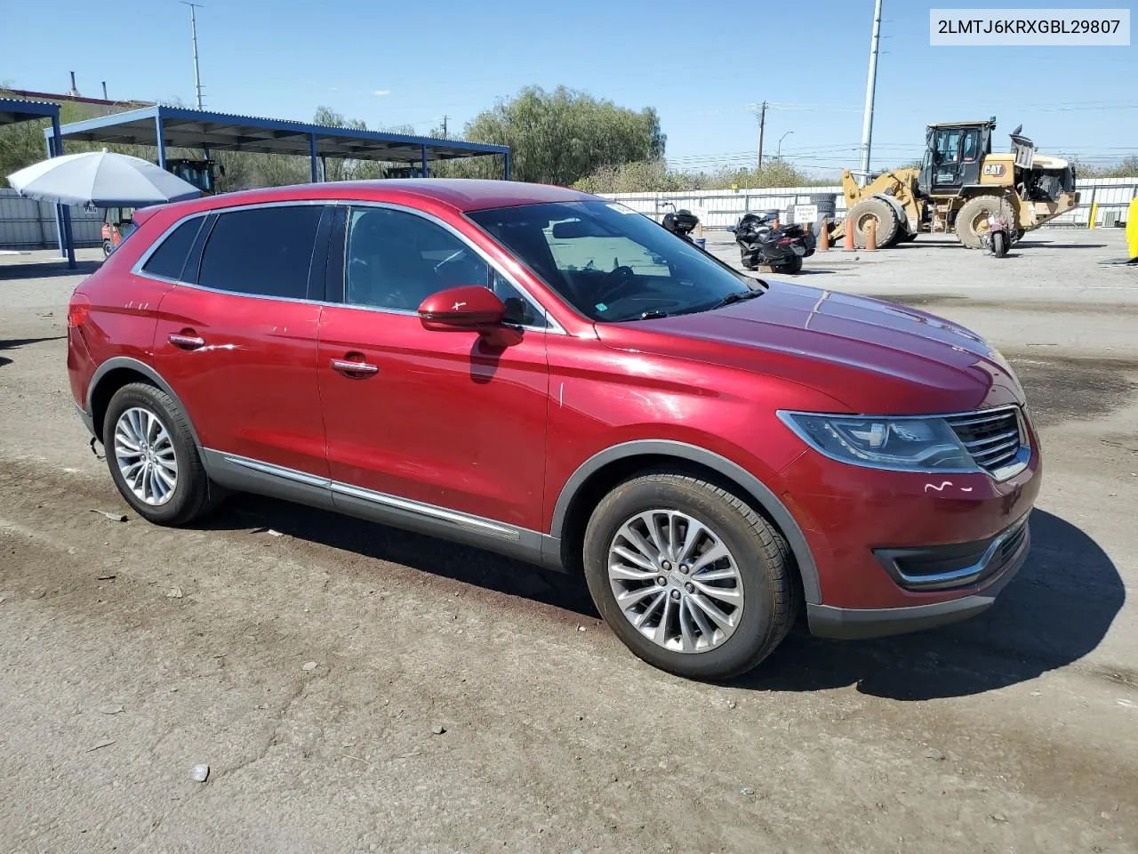 2LMTJ6KRXGBL29807 2016 Lincoln Mkx Select