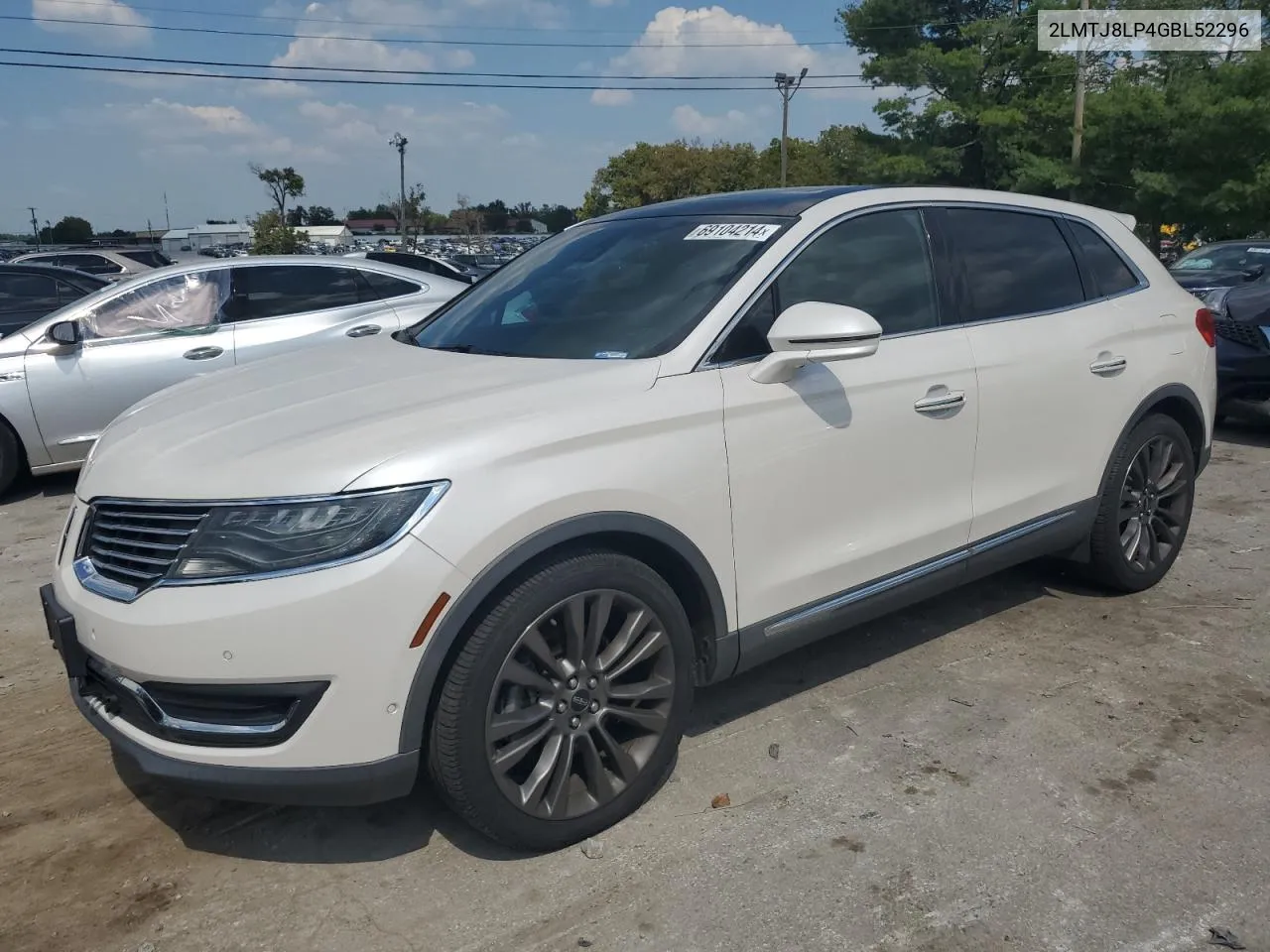 2LMTJ8LP4GBL52296 2016 Lincoln Mkx Reserve