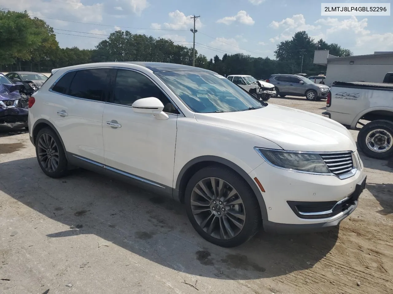 2016 Lincoln Mkx Reserve VIN: 2LMTJ8LP4GBL52296 Lot: 69104214