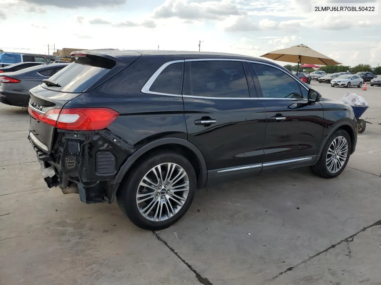 2LMPJ6LR7GBL50422 2016 Lincoln Mkx Reserve