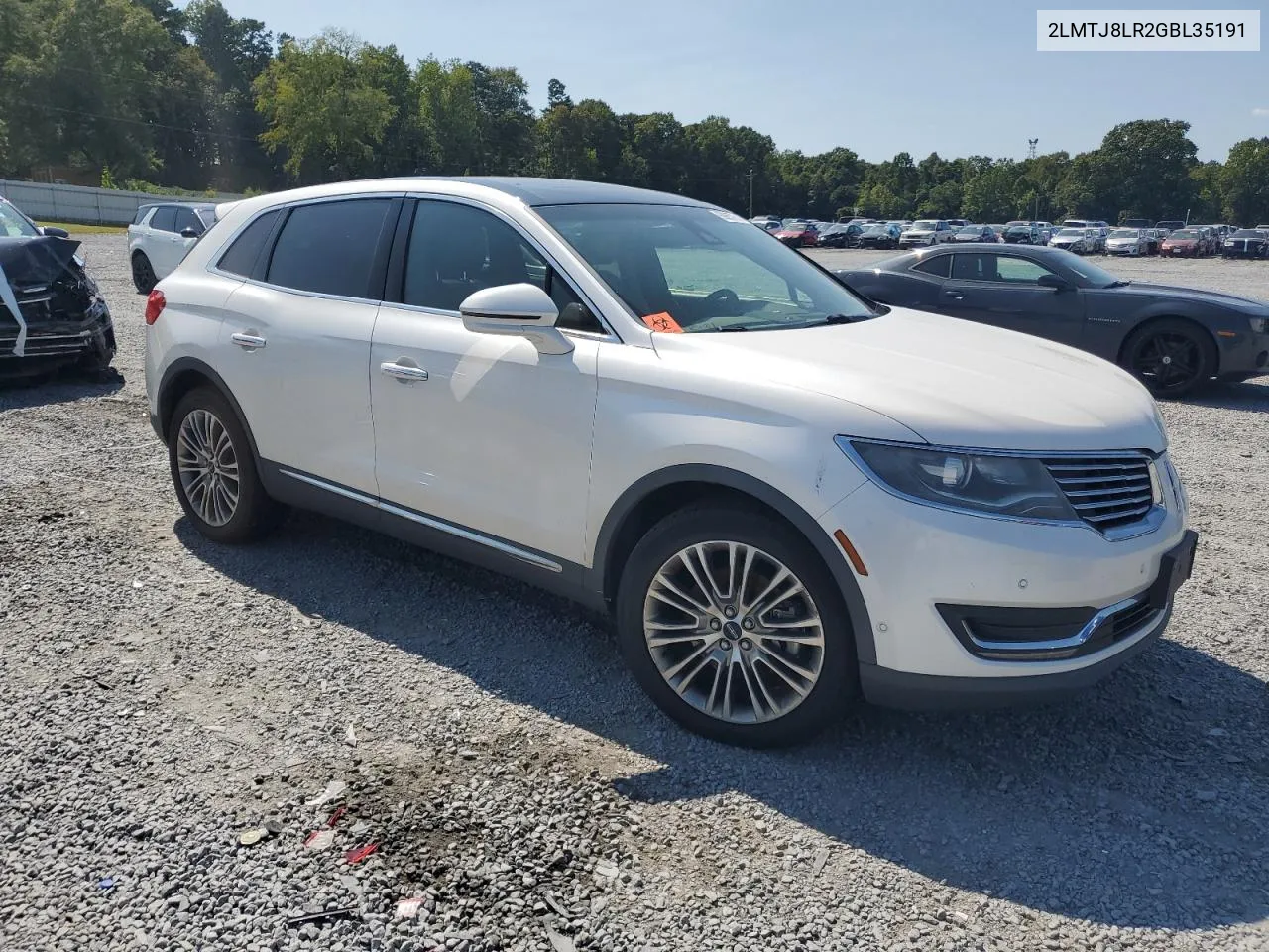 2LMTJ8LR2GBL35191 2016 Lincoln Mkx Reserve