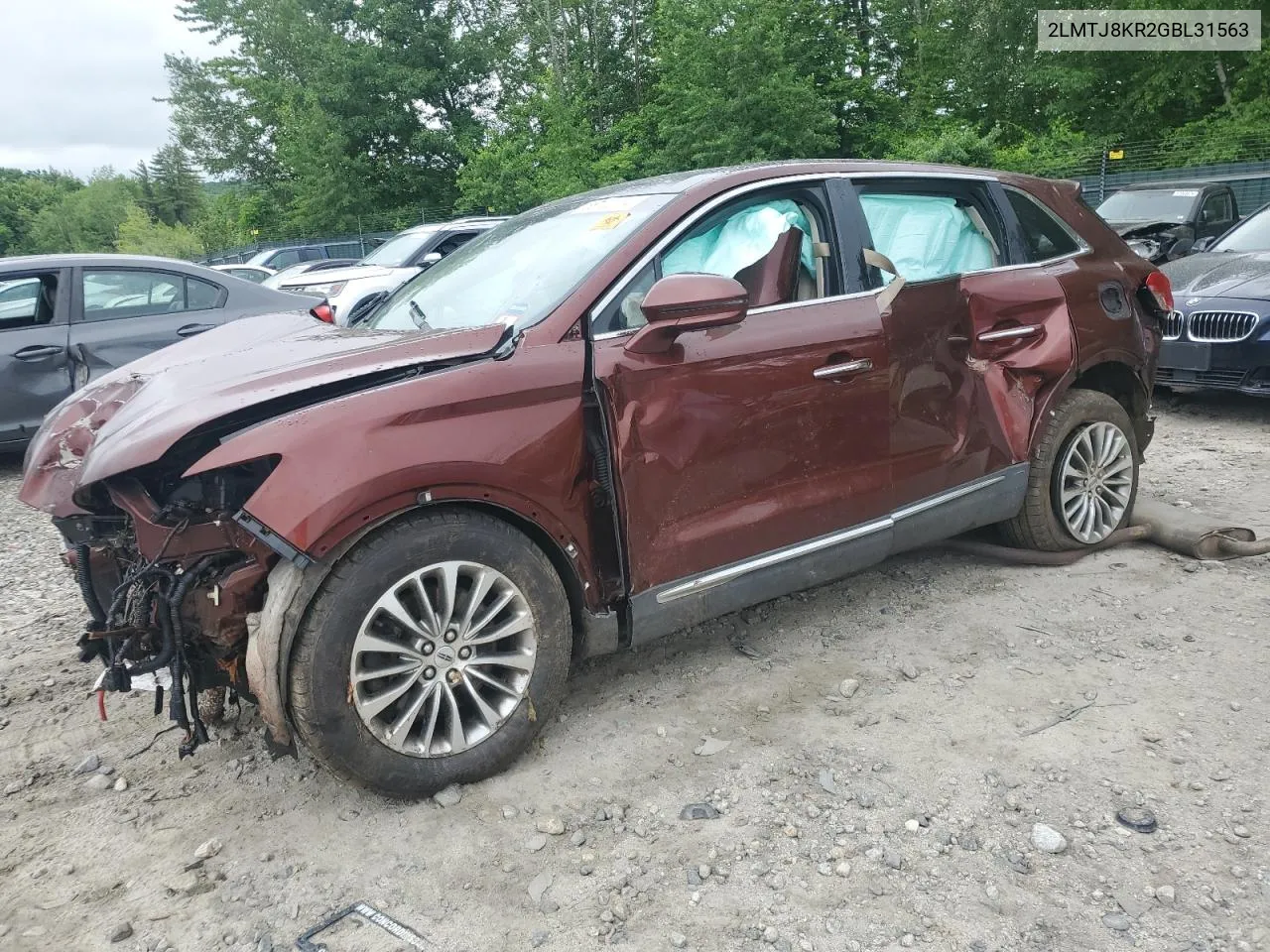 2LMTJ8KR2GBL31563 2016 Lincoln Mkx Select