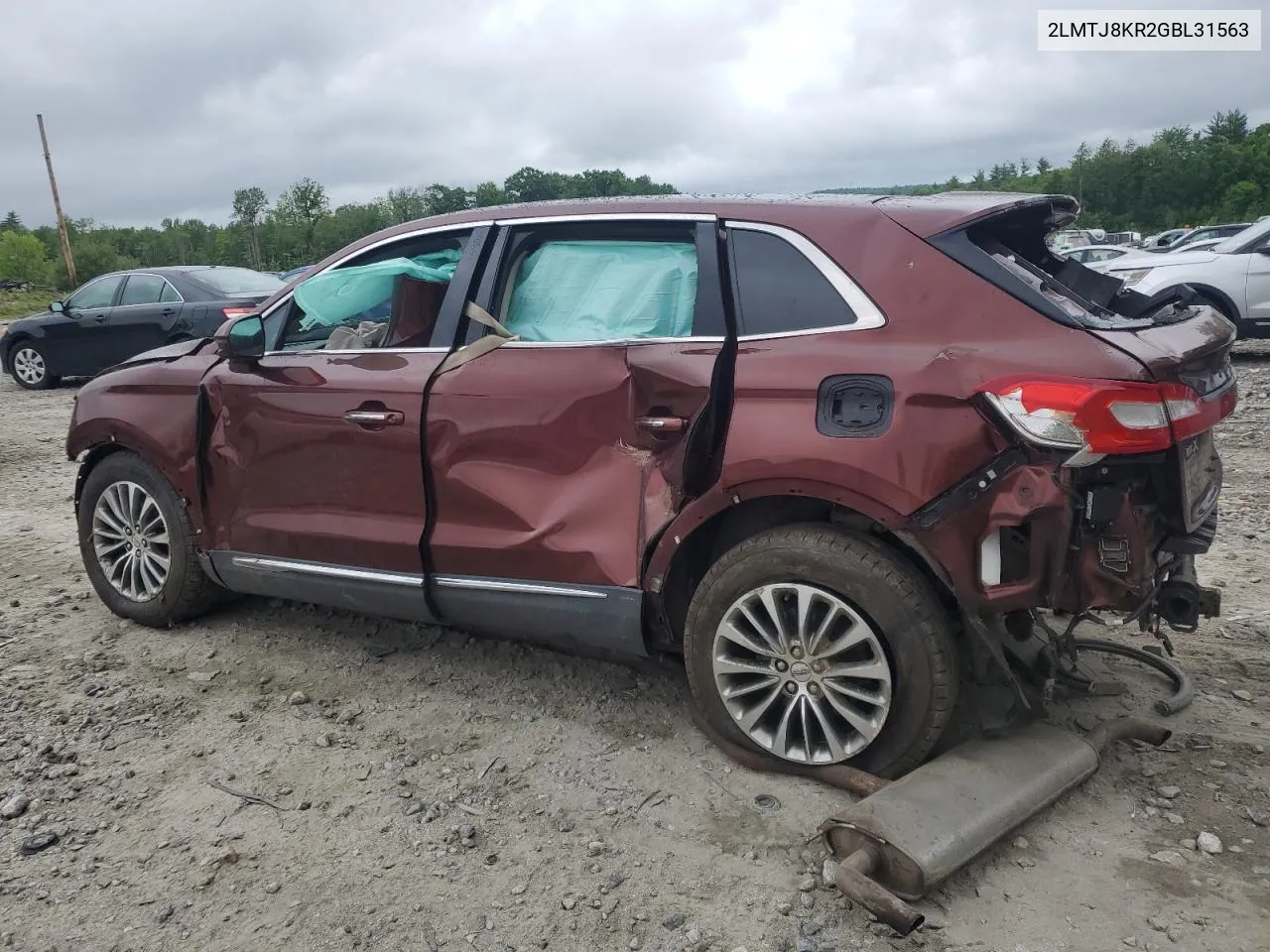 2016 Lincoln Mkx Select VIN: 2LMTJ8KR2GBL31563 Lot: 69961954