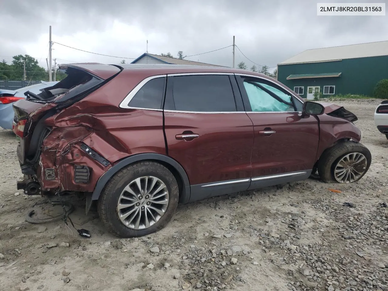 2LMTJ8KR2GBL31563 2016 Lincoln Mkx Select