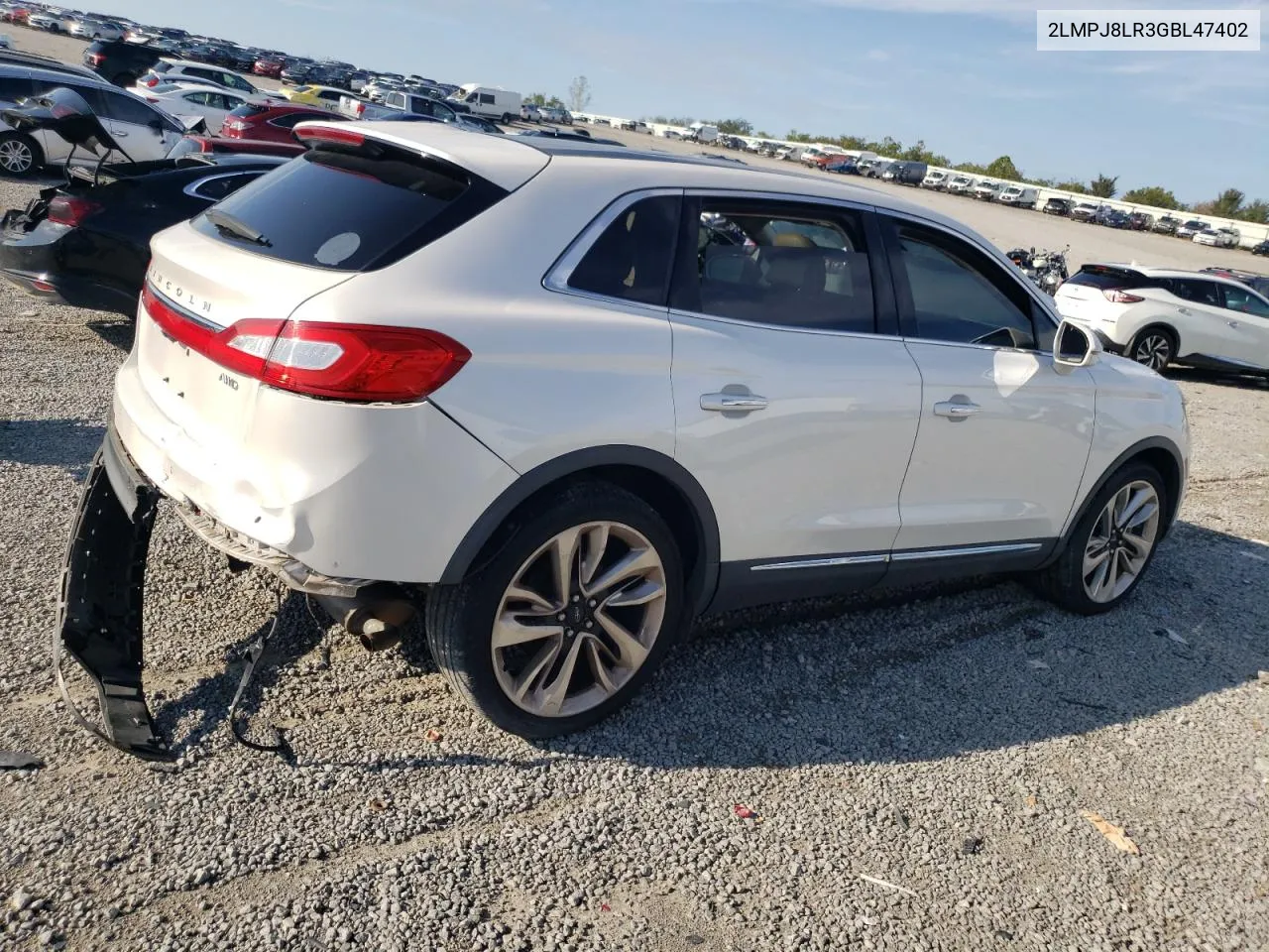 2LMPJ8LR3GBL47402 2016 Lincoln Mkx Reserve